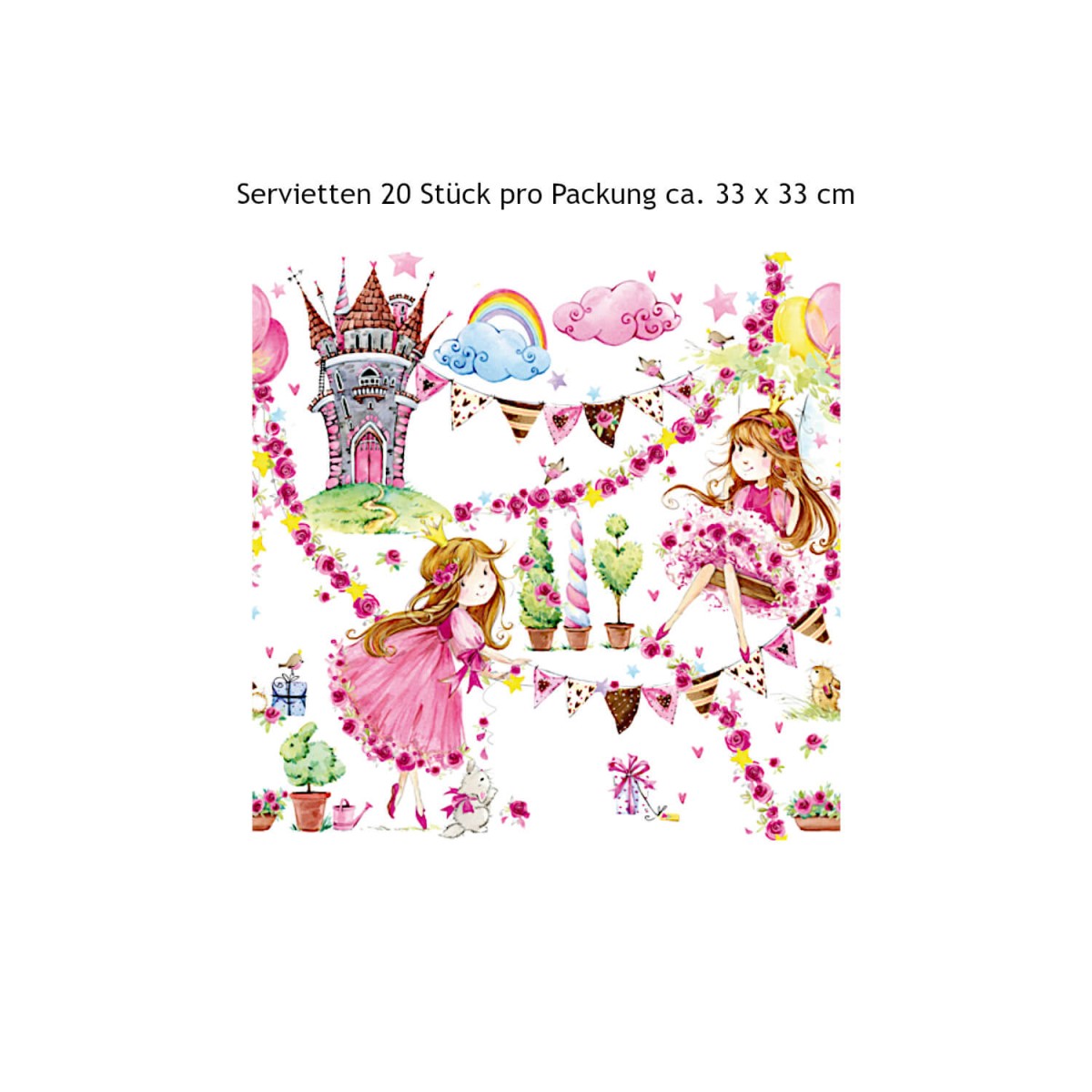 Serviette Fairy Tale Princess 20 Stück