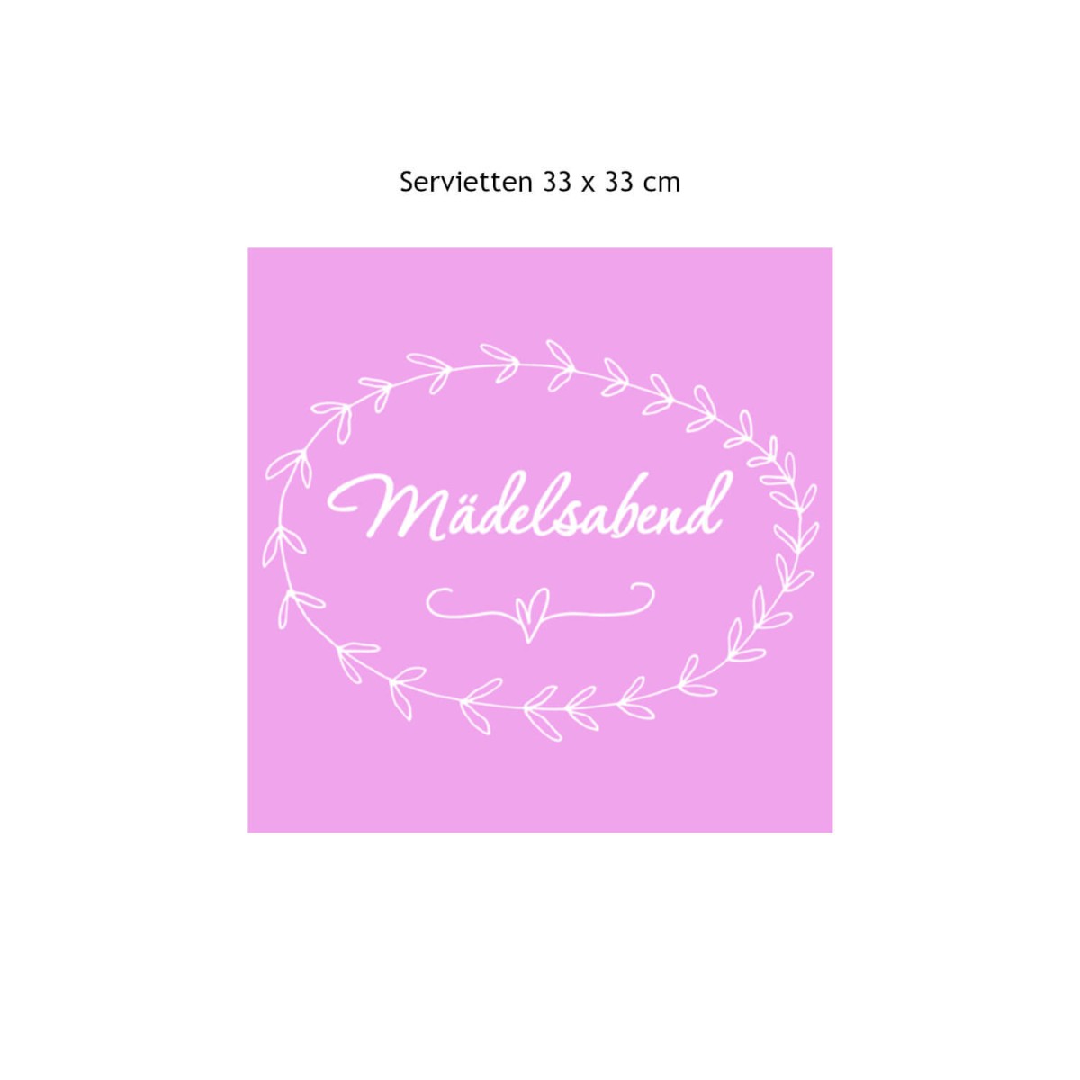 Servietten Mädelsabend 33 x 33 cm