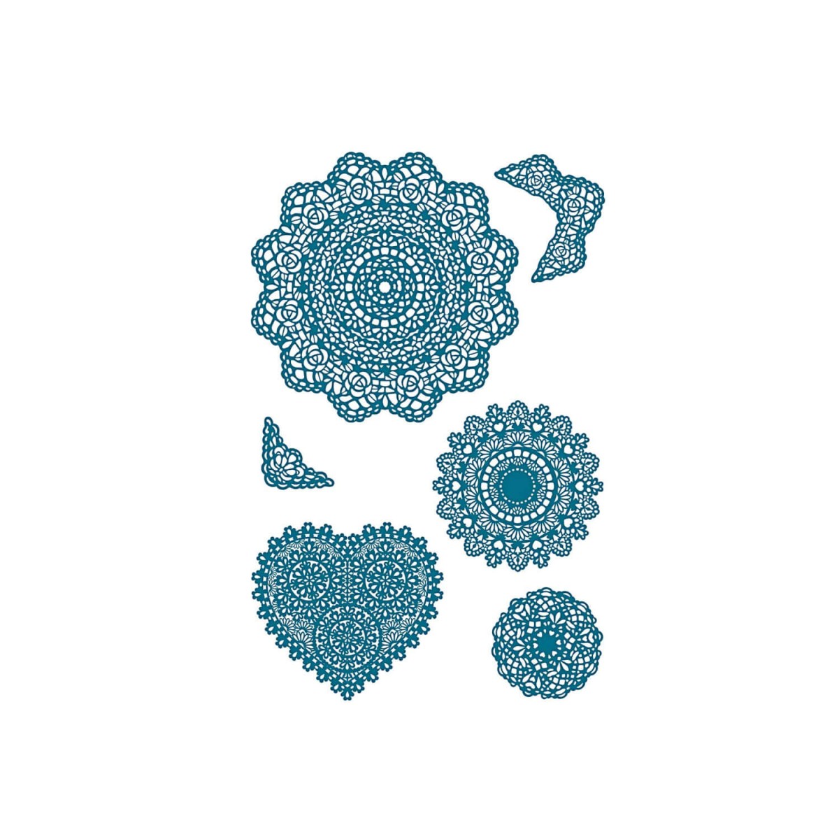 Paper Poetry Silikonstempel Doilies