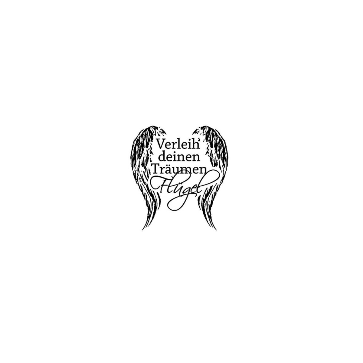 Detail Stempel Verleih deinen Träumen Flügel