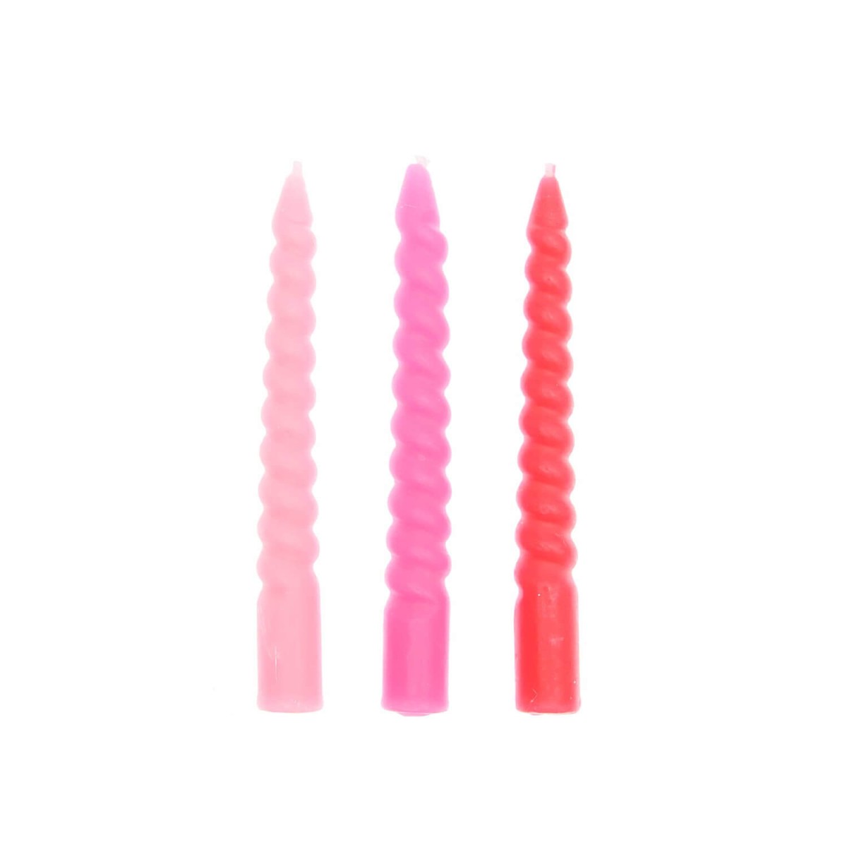 Spiralkerzen pinkmix 10 Stück 10 cm