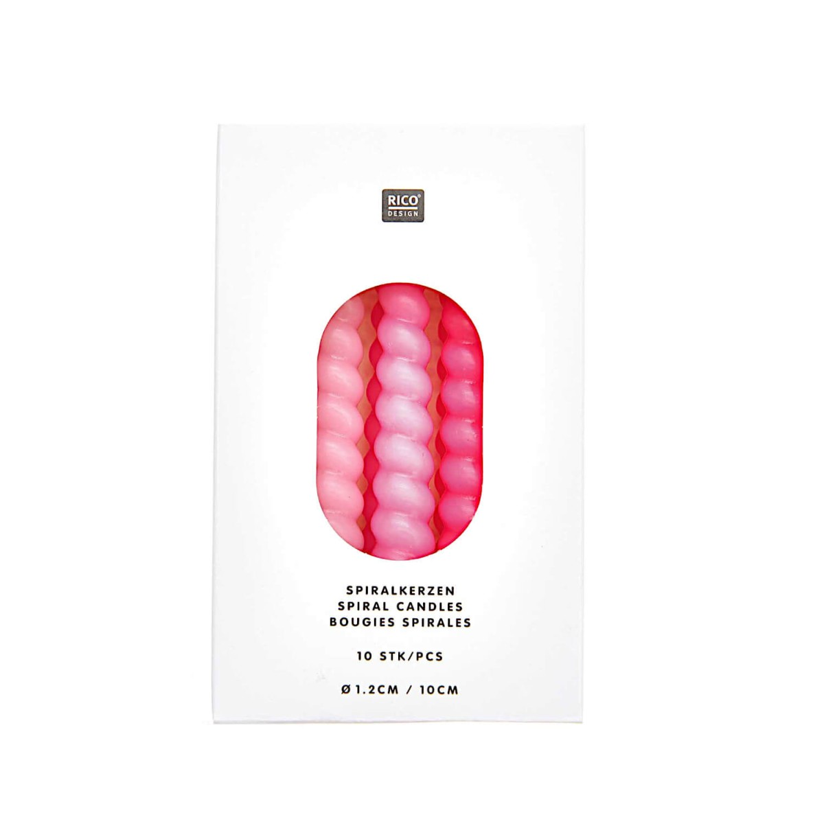 YEY! Let's Party Spiral Kerzen pinkmix
