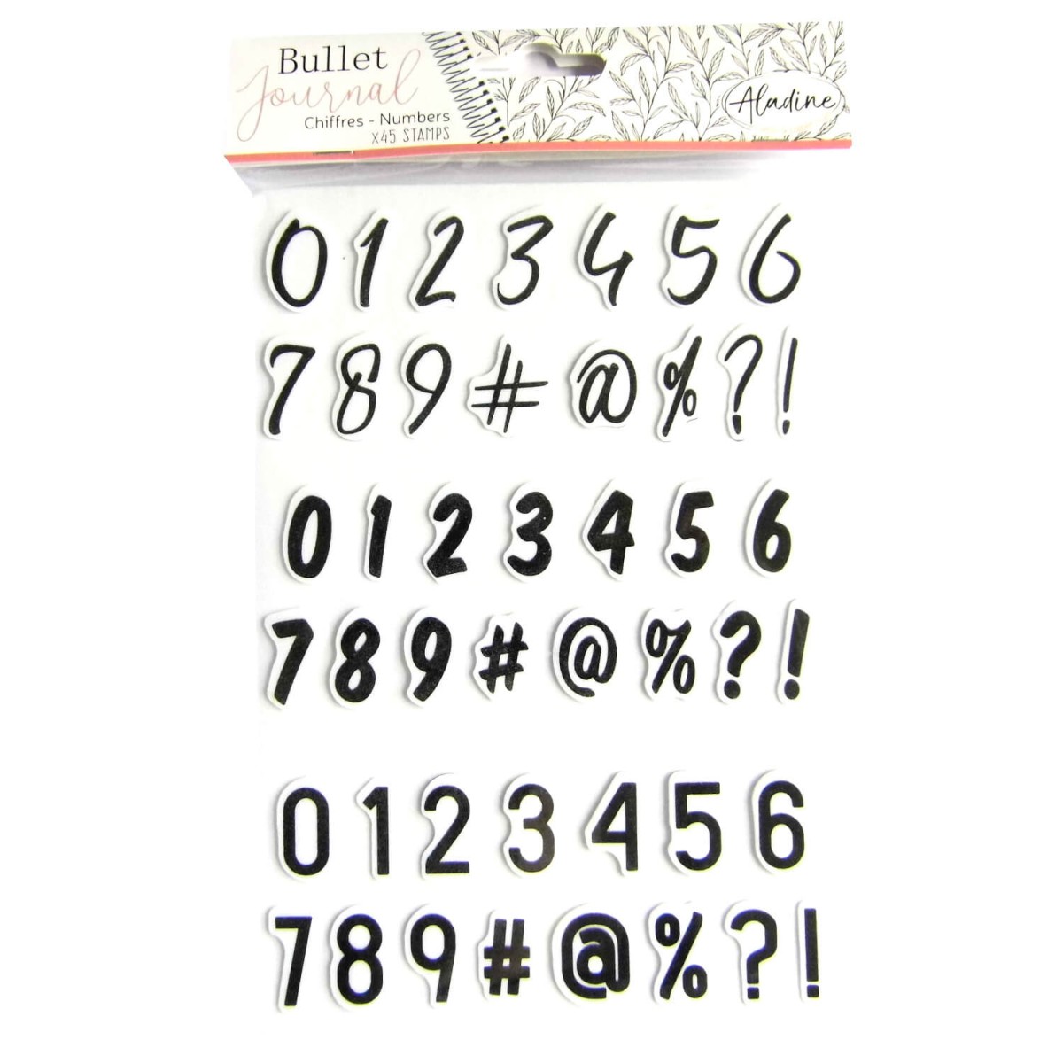 Stampo Bullet Journal Zahlen Zeichen