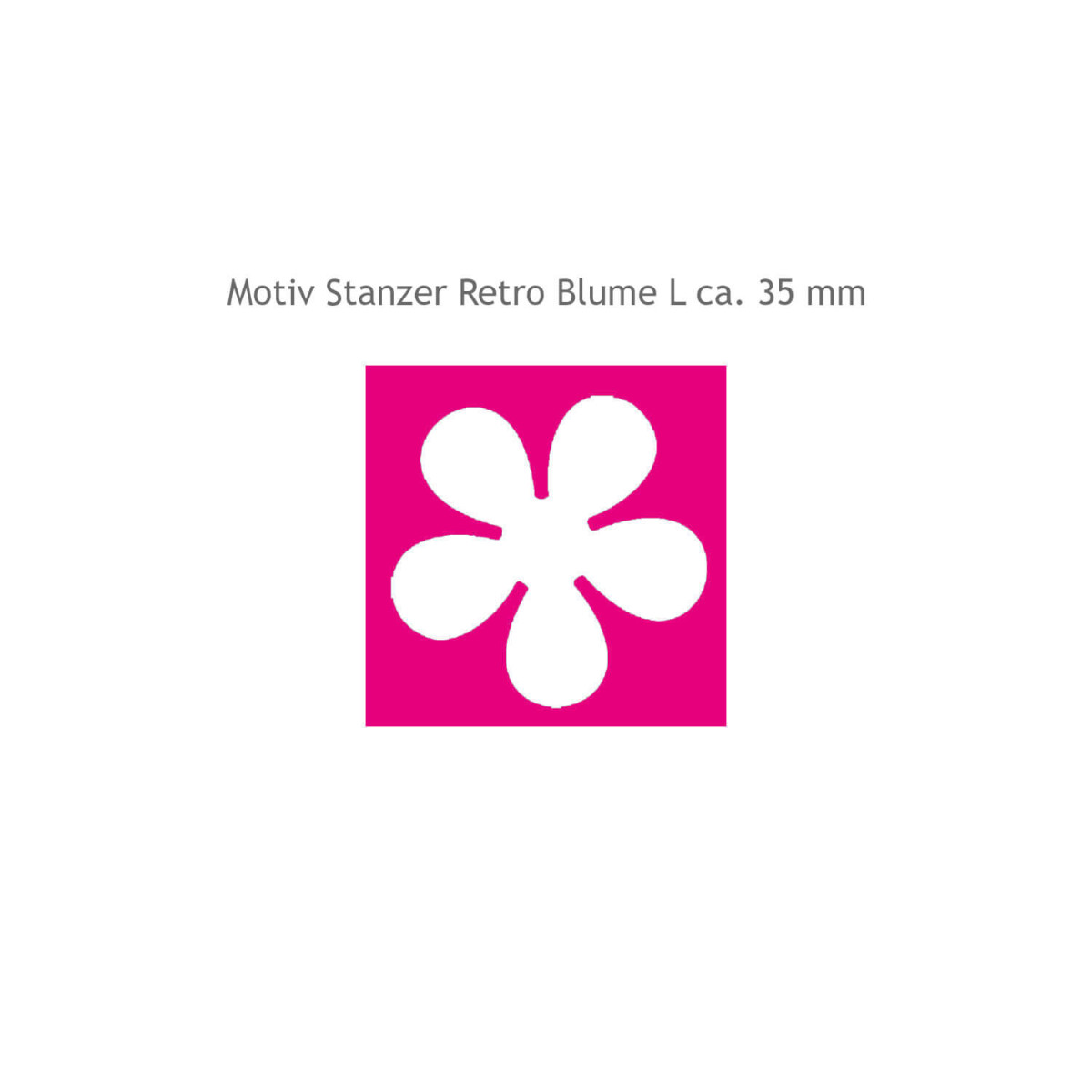 Vergrößerung Motiv von Stanzer Retro Blume L