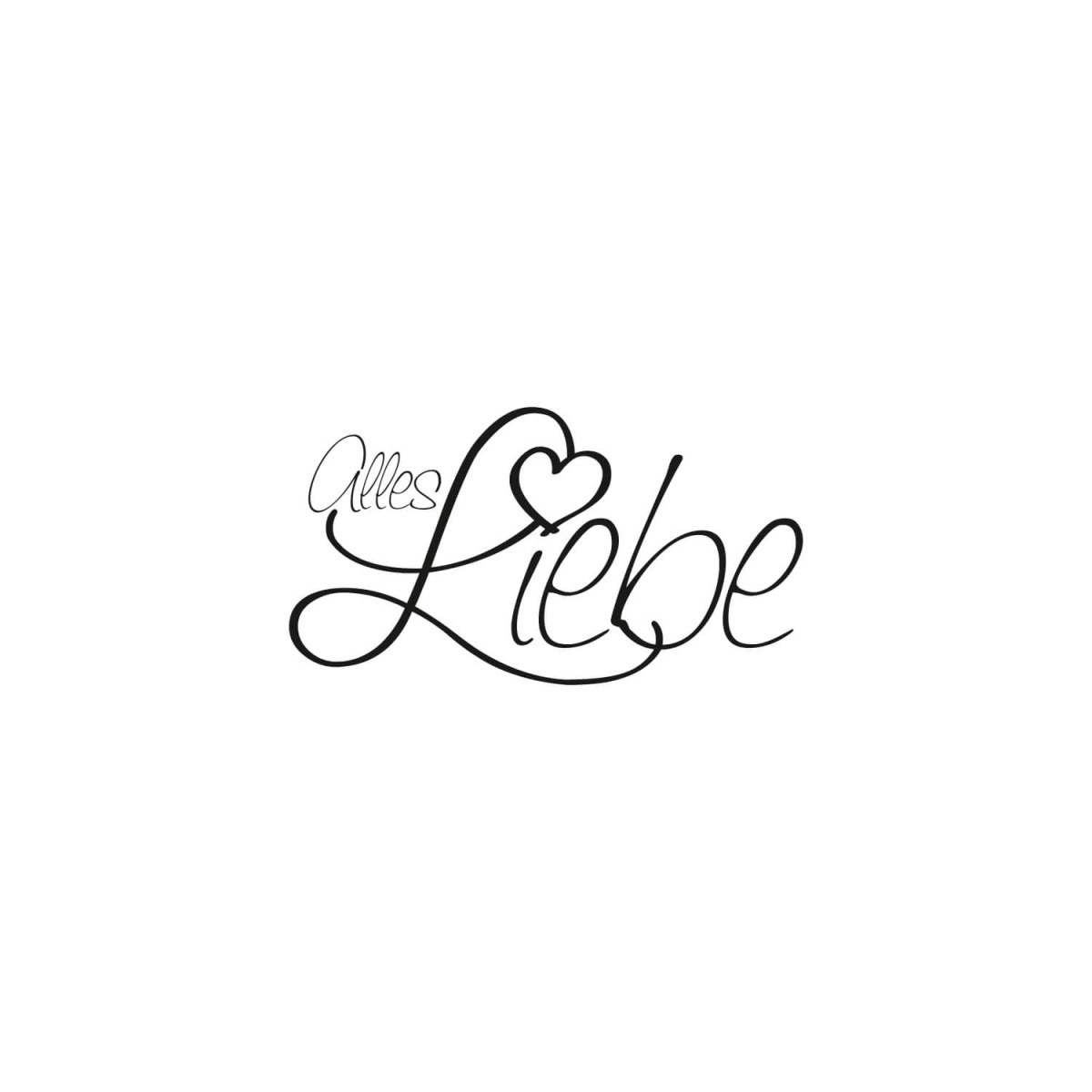 Motivdarstellung von Stempel Alles Liebe 60×33 mm