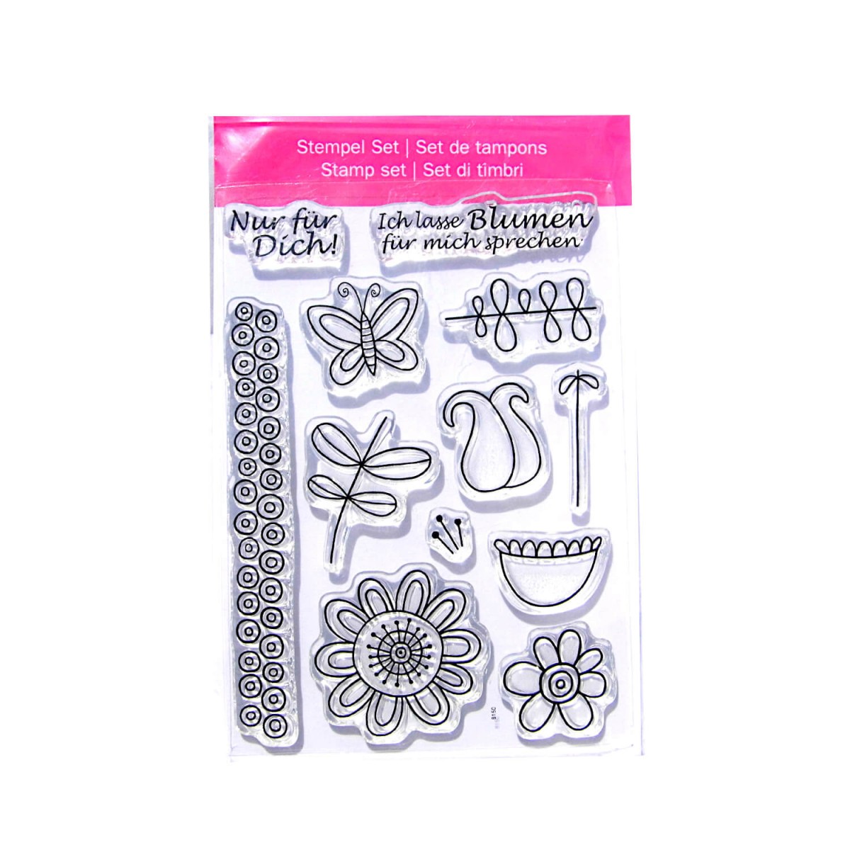 Blumenstempel transparent