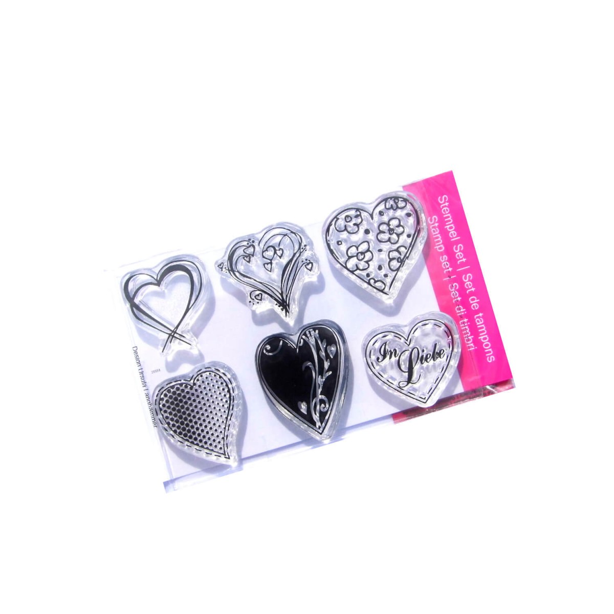 Herzstempel transparent