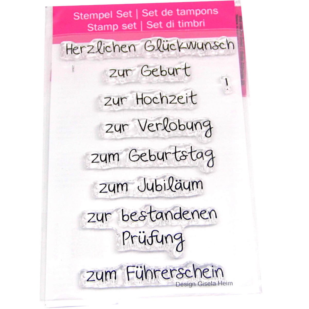 Stempel Herzlichen Glückwunsch