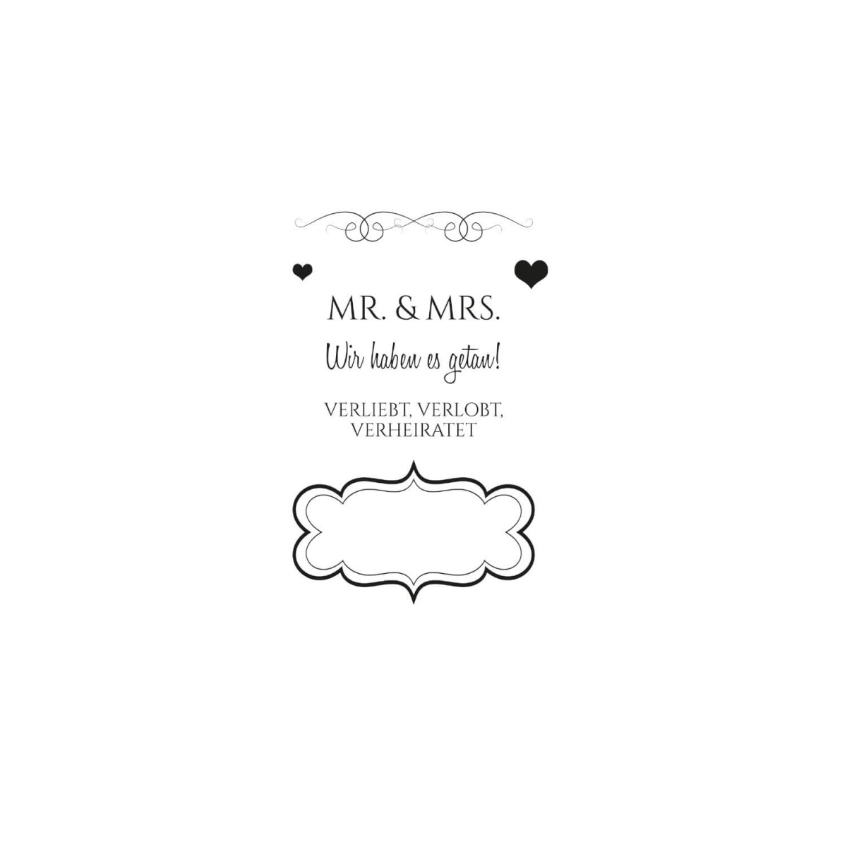 Hochzeitsstempel Clear Stamps von efco