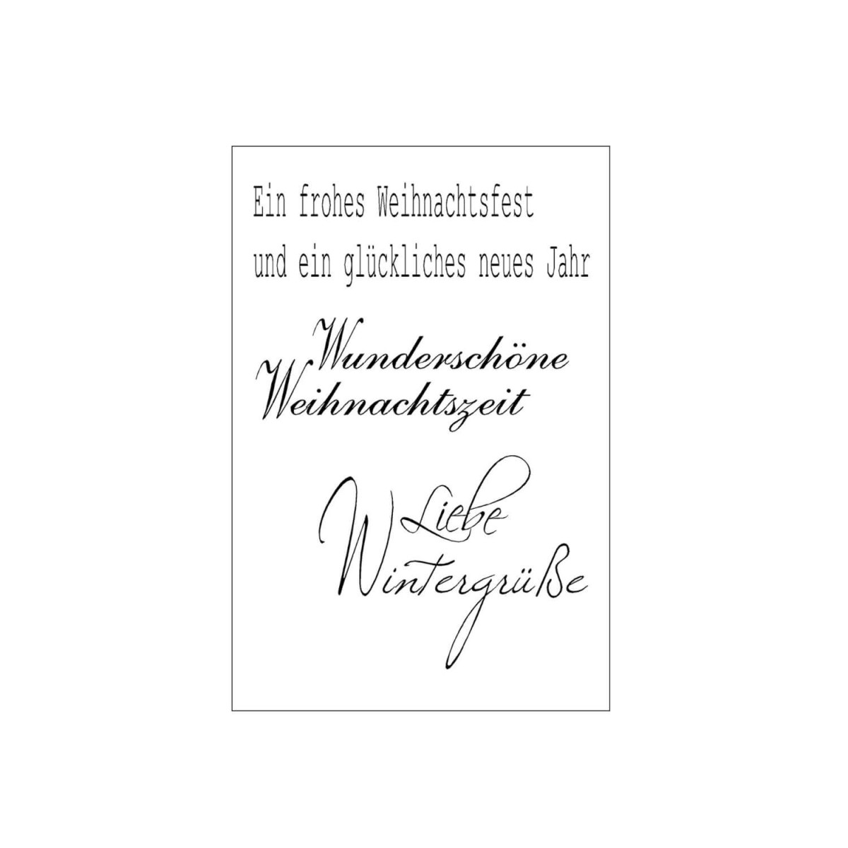 Clearstamps Liebe Wintergrüße 3tlg. von efco