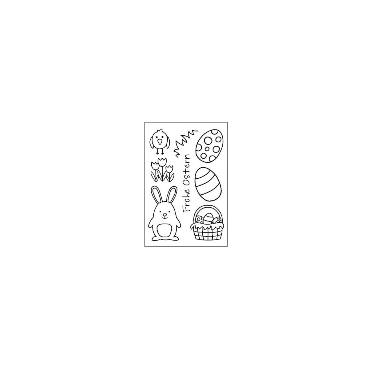 Clearstamps Ostereier 8-teilig von efco