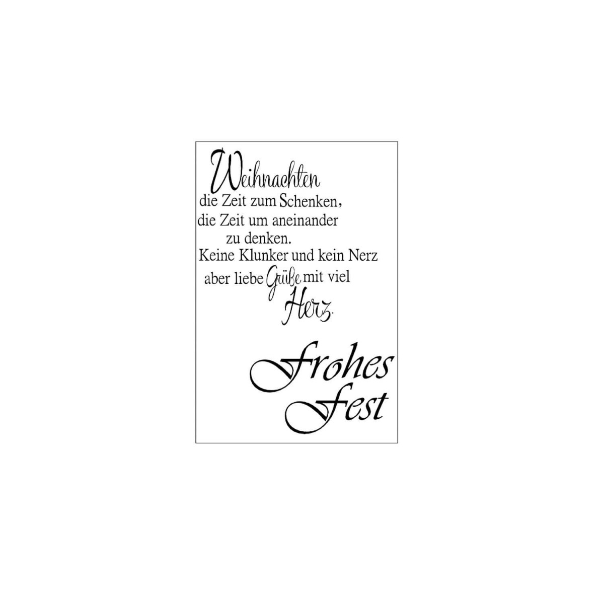 Stempel Clear Weihnachten 2-teilig von efco