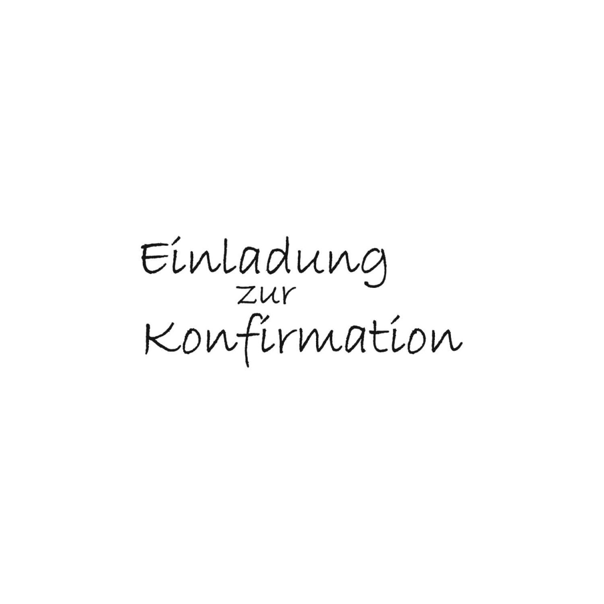 Motivdetail Einladung zur Konfirmation Stempelabdruck