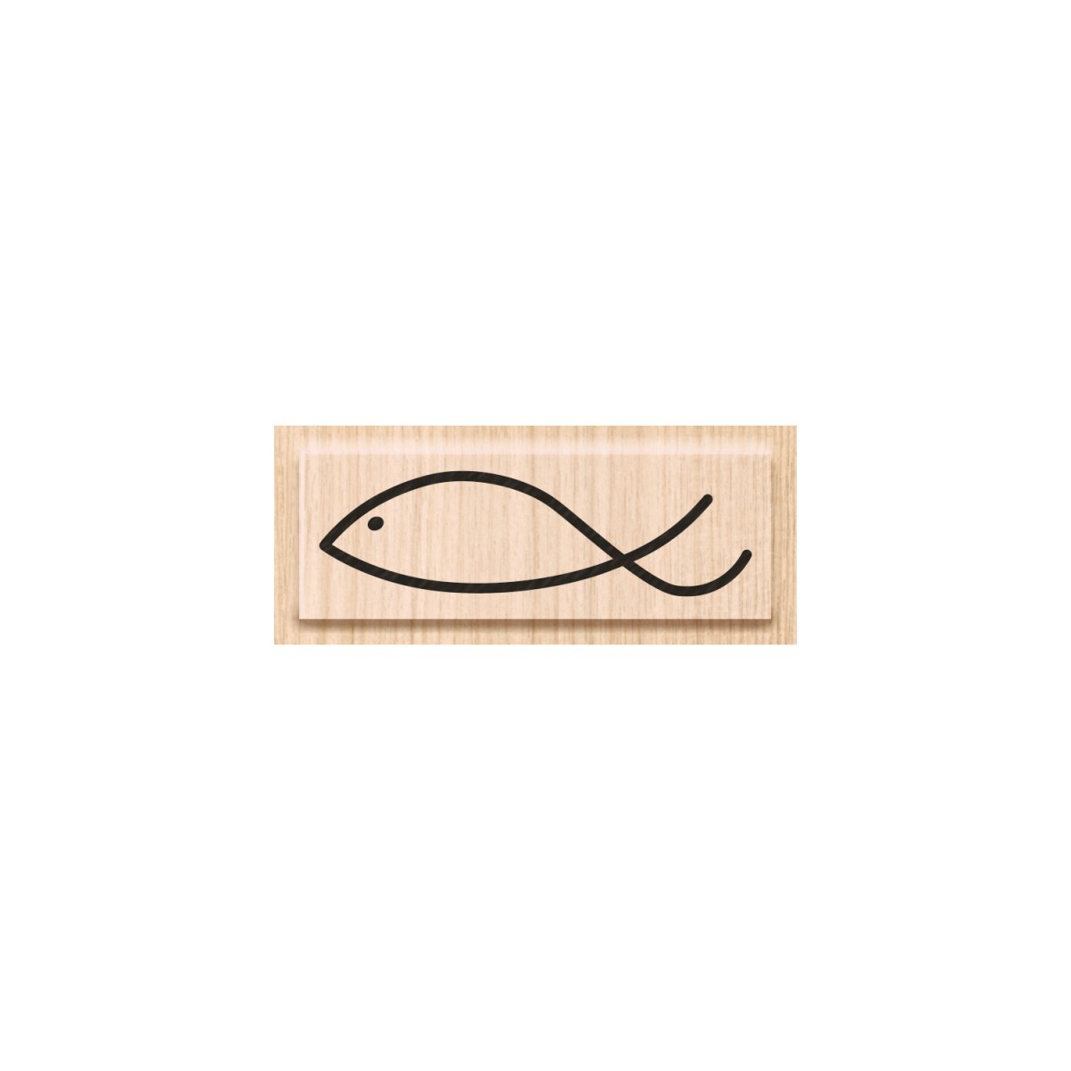 Stempel „Fisch modern“ Motiv 50 x 15 mm