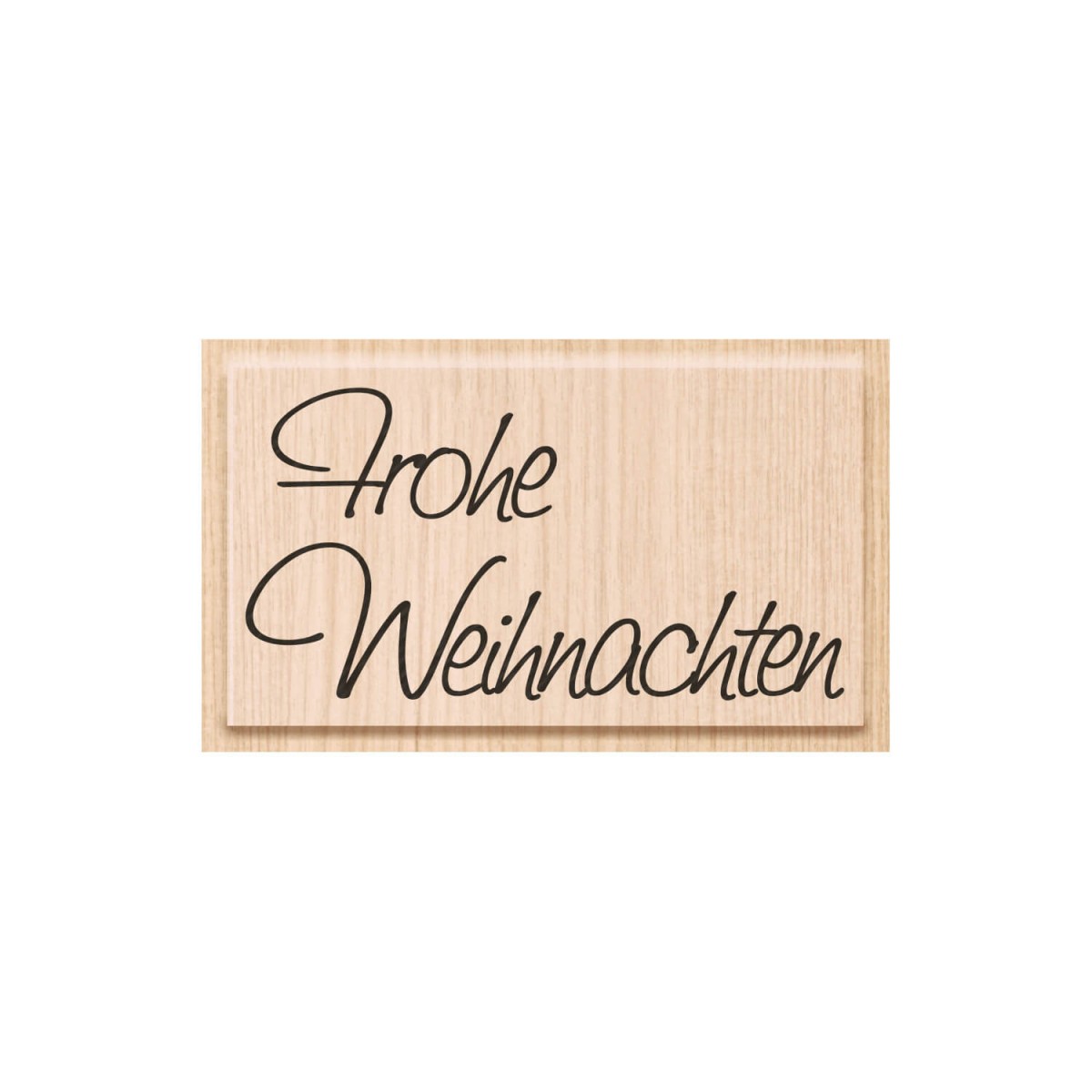 Holzstempel Frohe Weihnachten von HEYDA