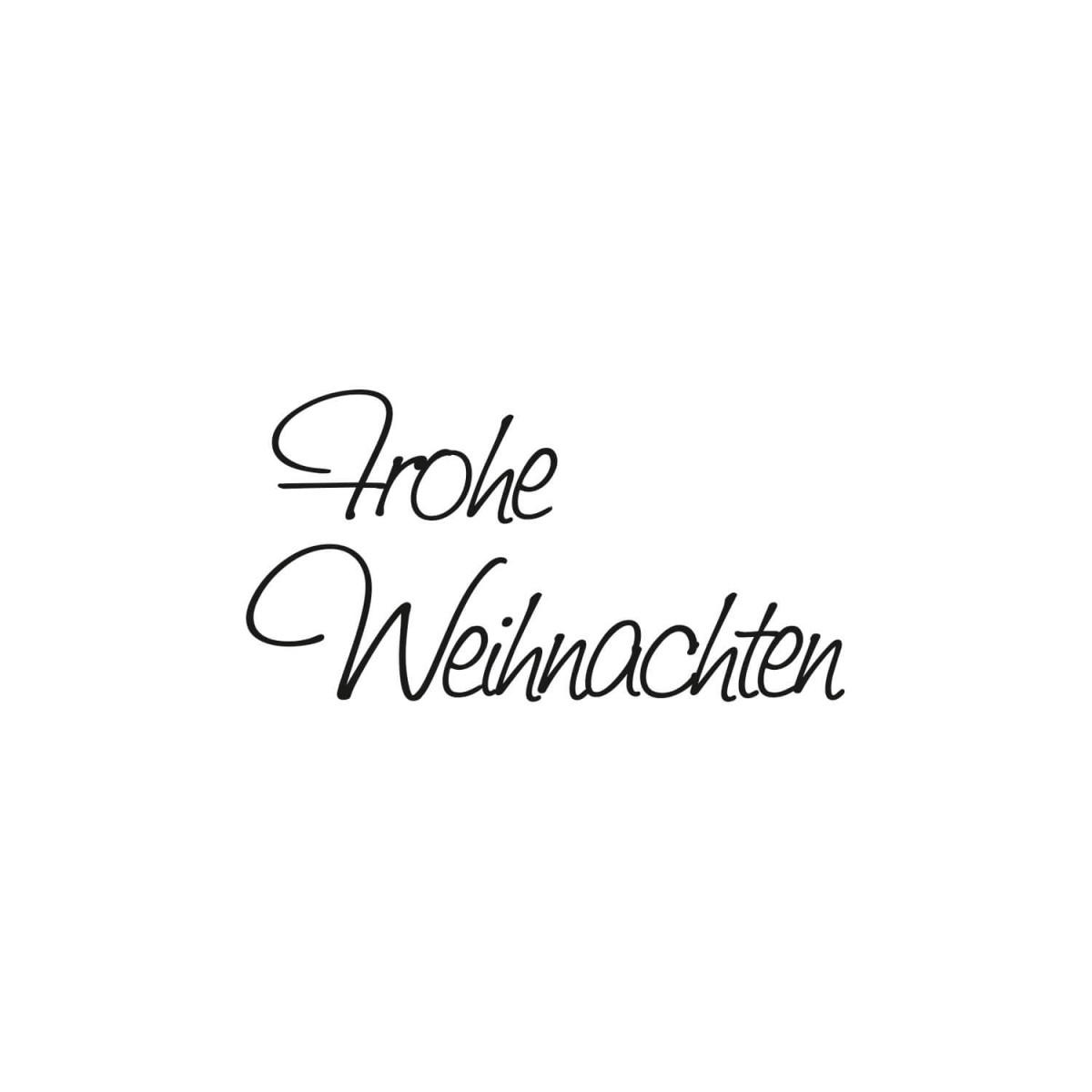 Detailansicht Motiv Stempel Frohe Weihnachten