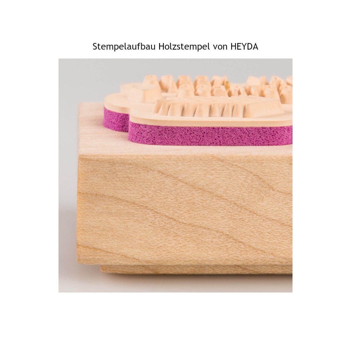 Stempelaufbau Holzstempel von HEYDA