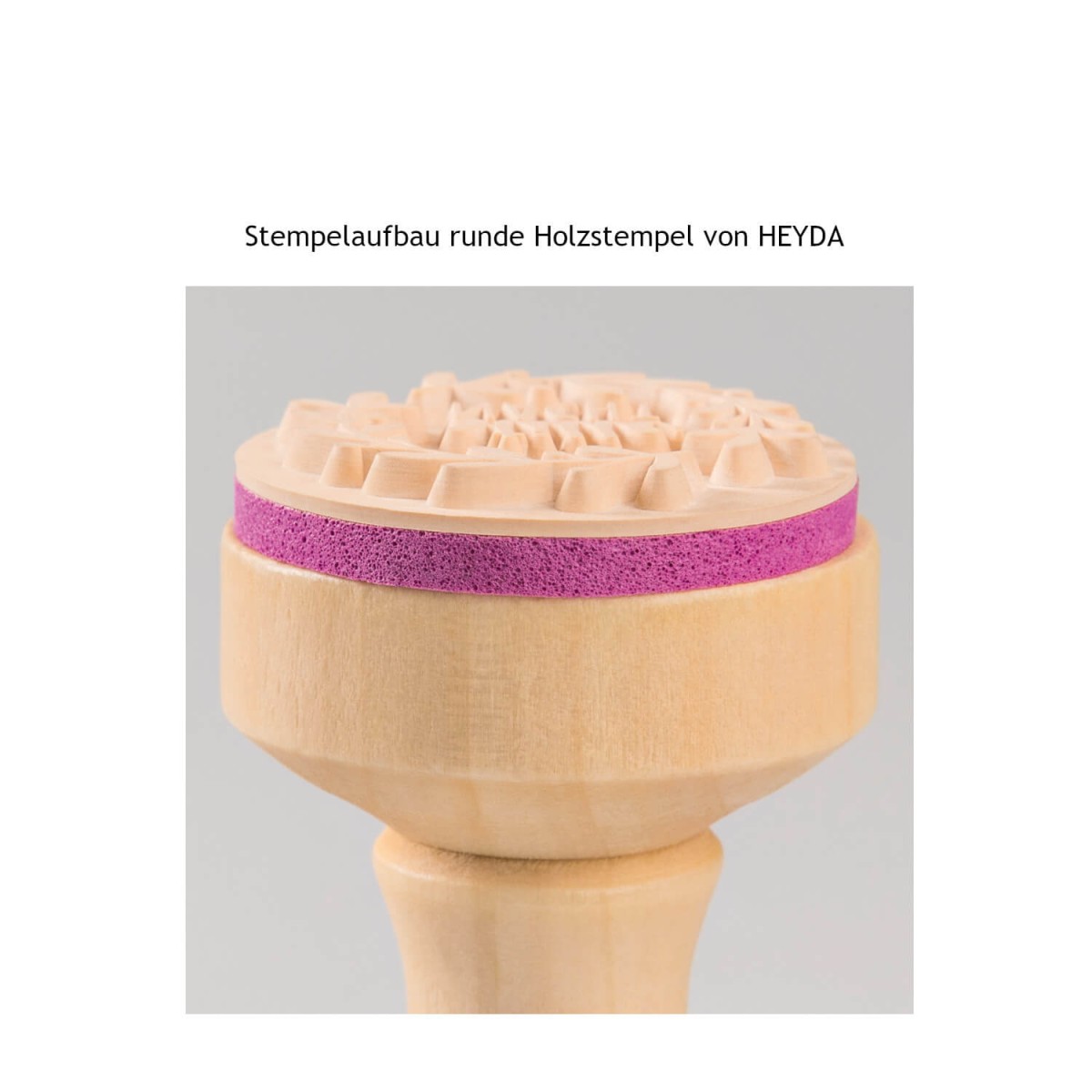 Stempelaufbau Holzstempel von HEYDA