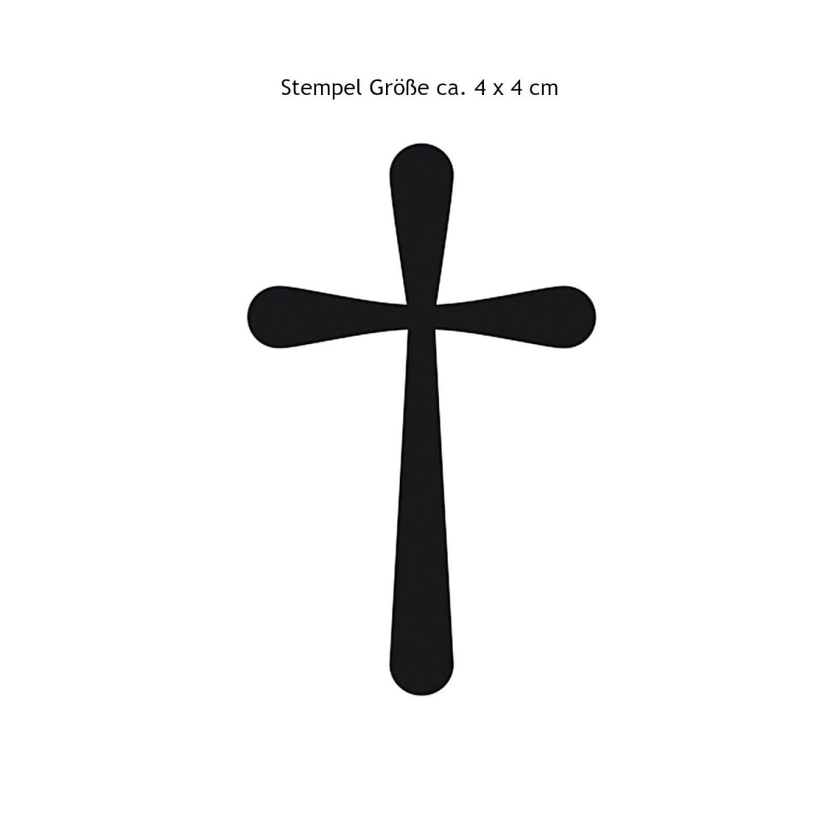 Stempel Kreuz ca. 4 x 4 cm