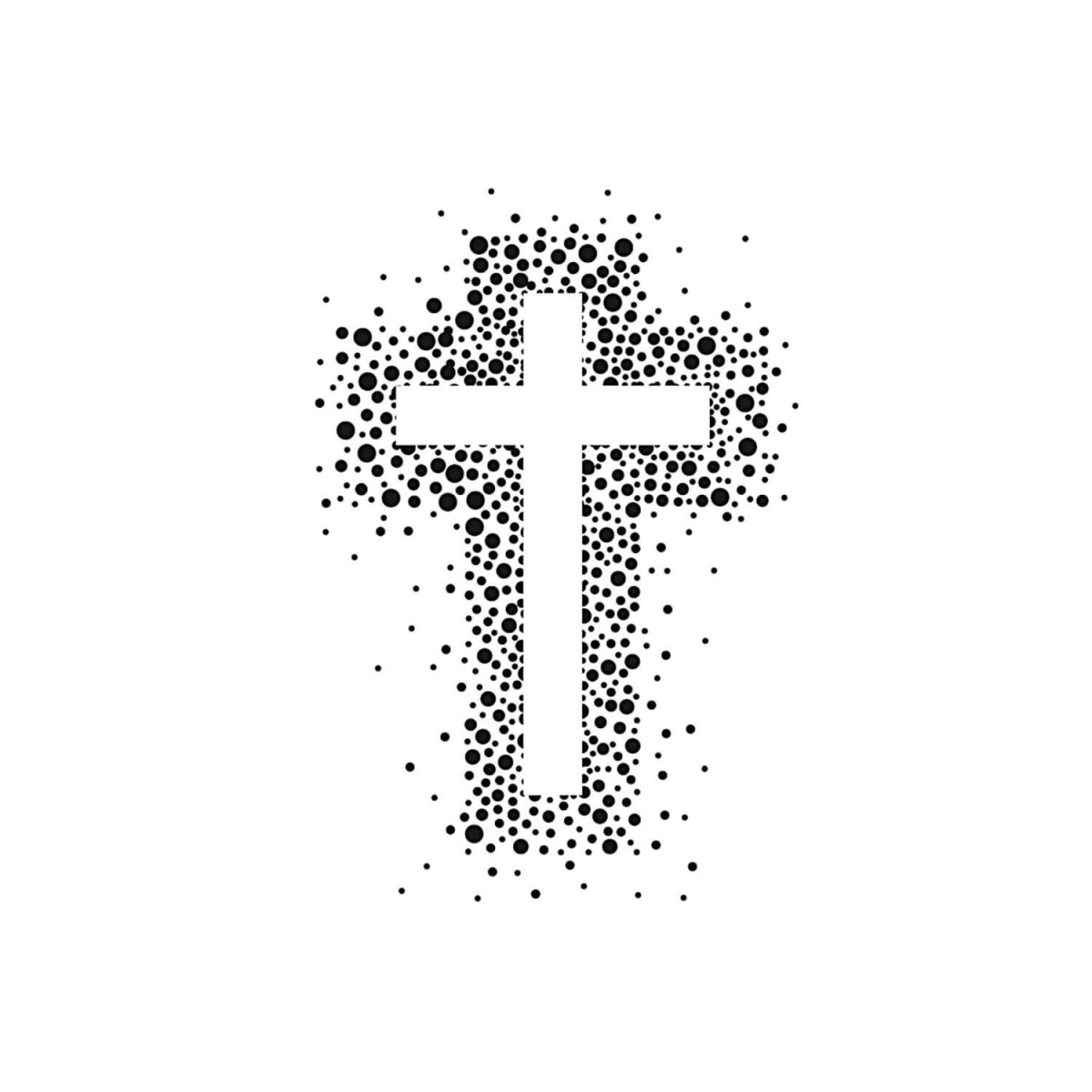 Rico Design Stempel Kreuz mit Punkten
