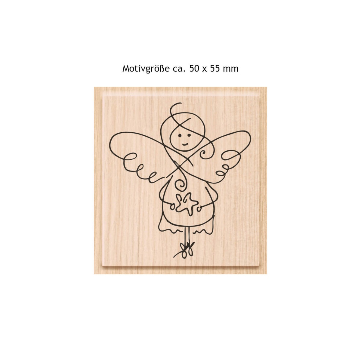 Motivgröße Stempel vom Himmel hoch 50 x 55 mm