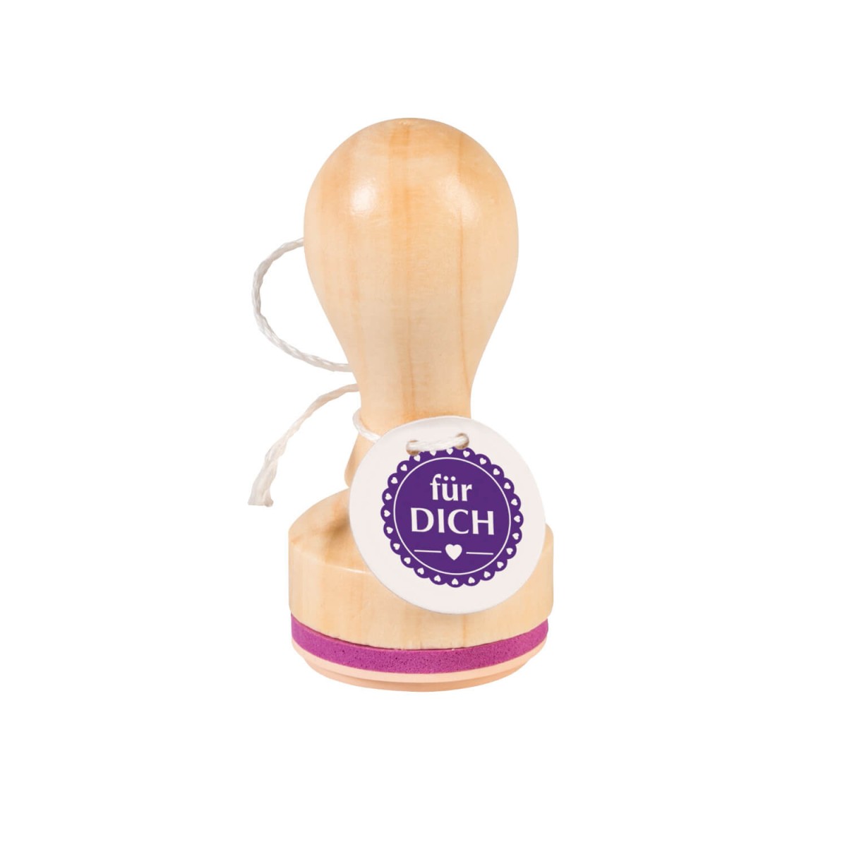 Stempel für DICH Holzstempel rund