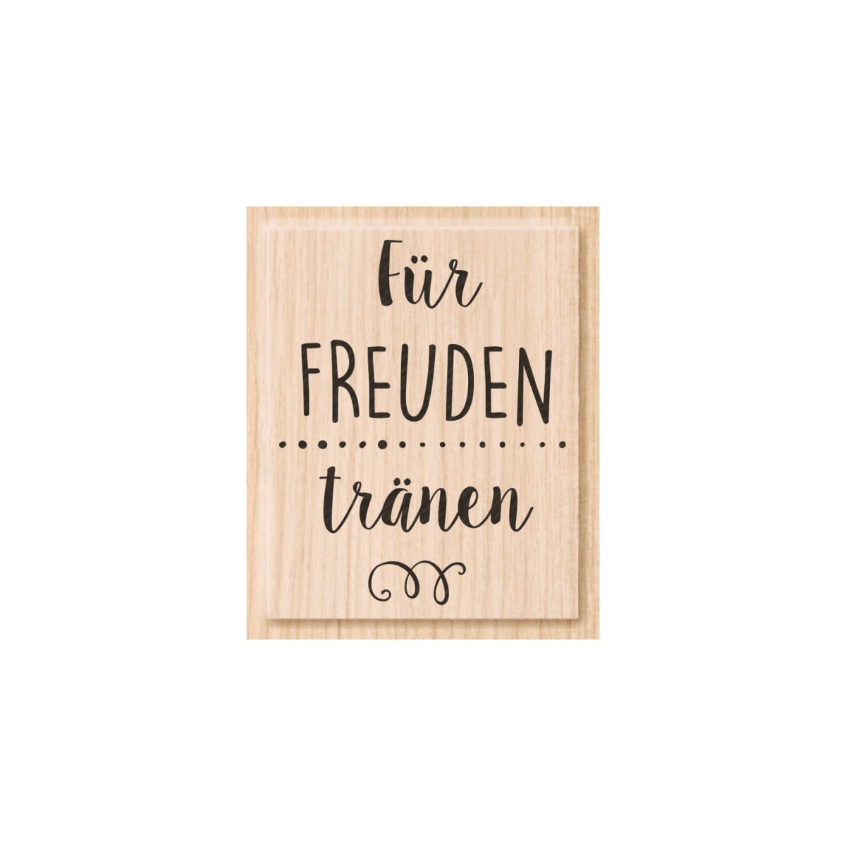 Holzstempel für Freudentränen von HEYDA