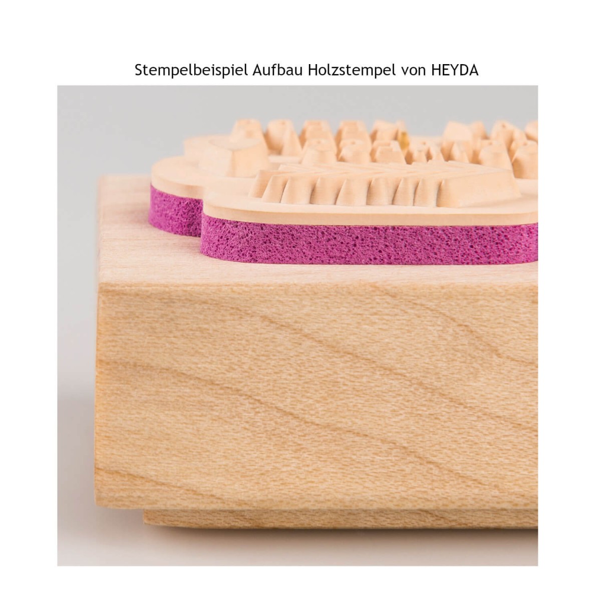 Stempelaufbau Holzstempel von HEYDA