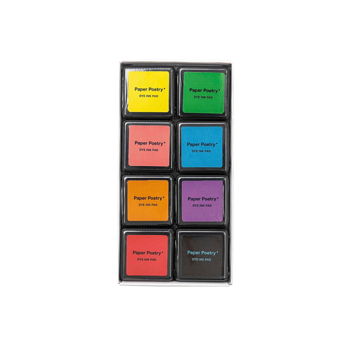 Paper Poetry Tuschestempelkissen Set 8 Farben