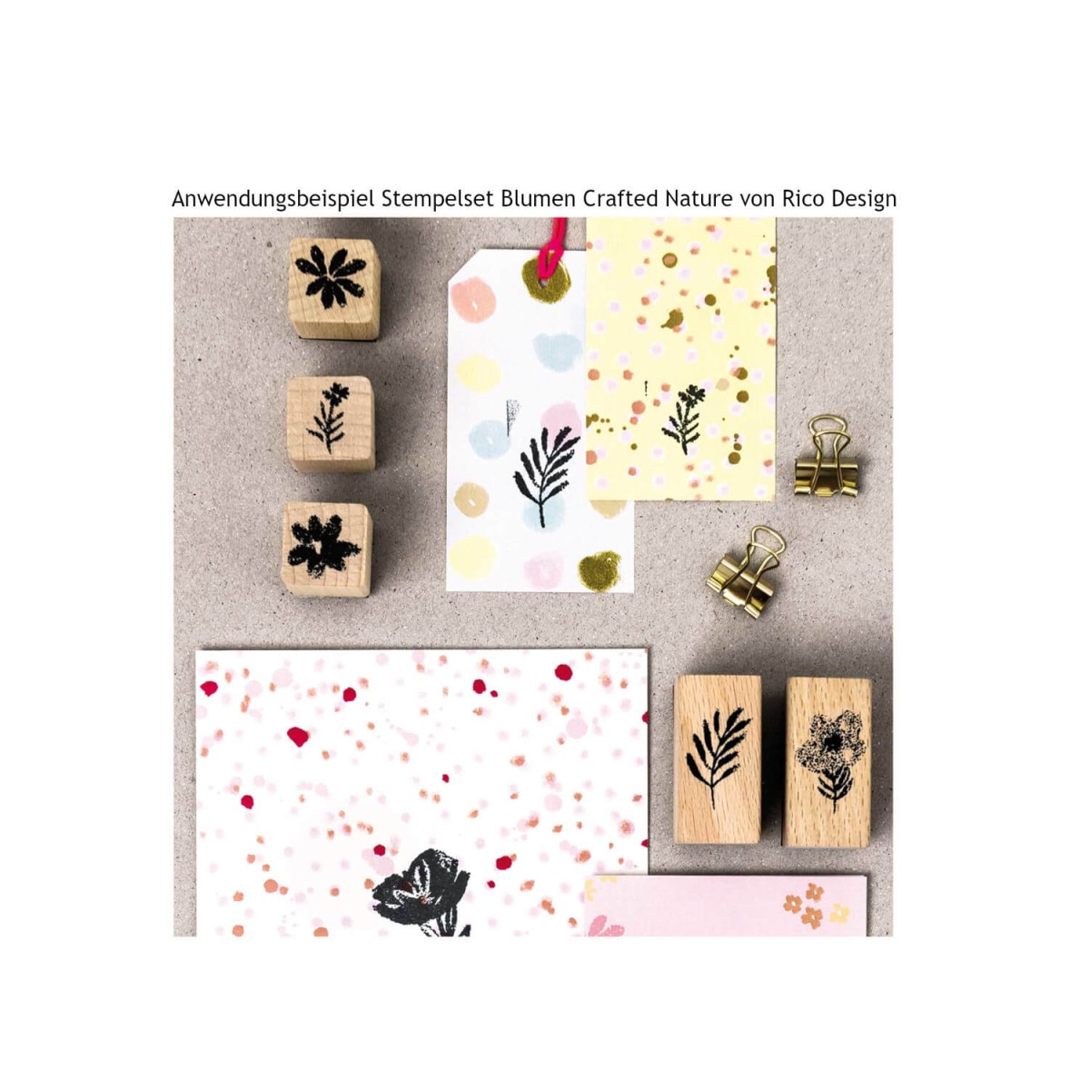 Beispiel Stempelset Blumen von Rico Design