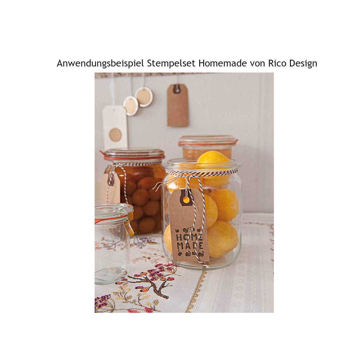 Eingekochtes kennzeichnen Stempelset Homemade von Rico Design