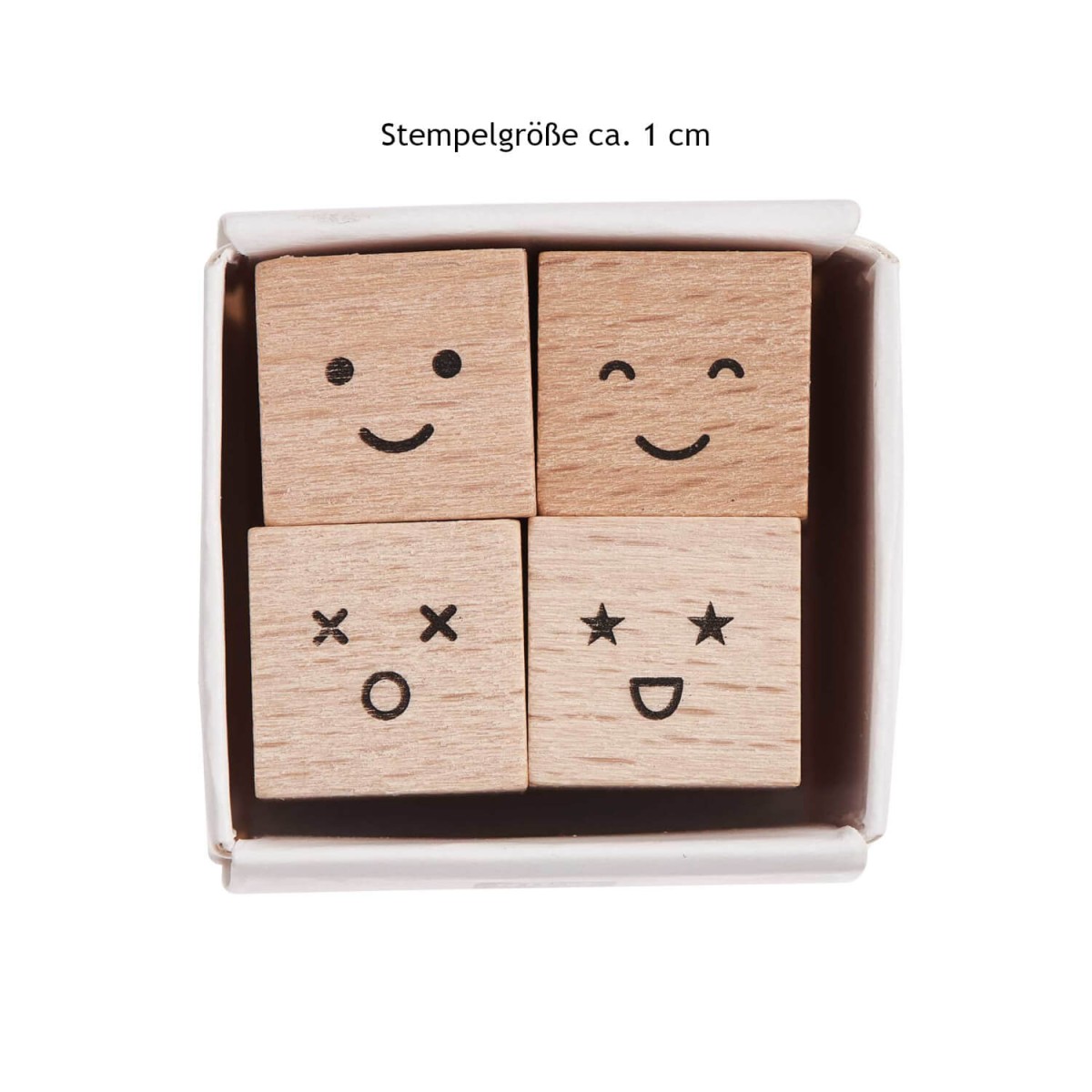 Mini-Stempelset Smile 4 Holzstempel
