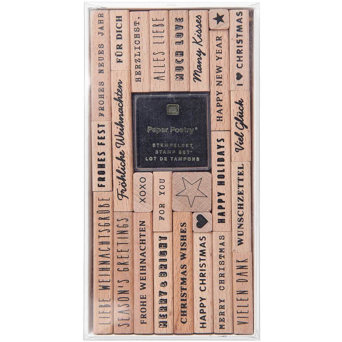 Paper Poetry Stempelset Merry Christmas mixed type