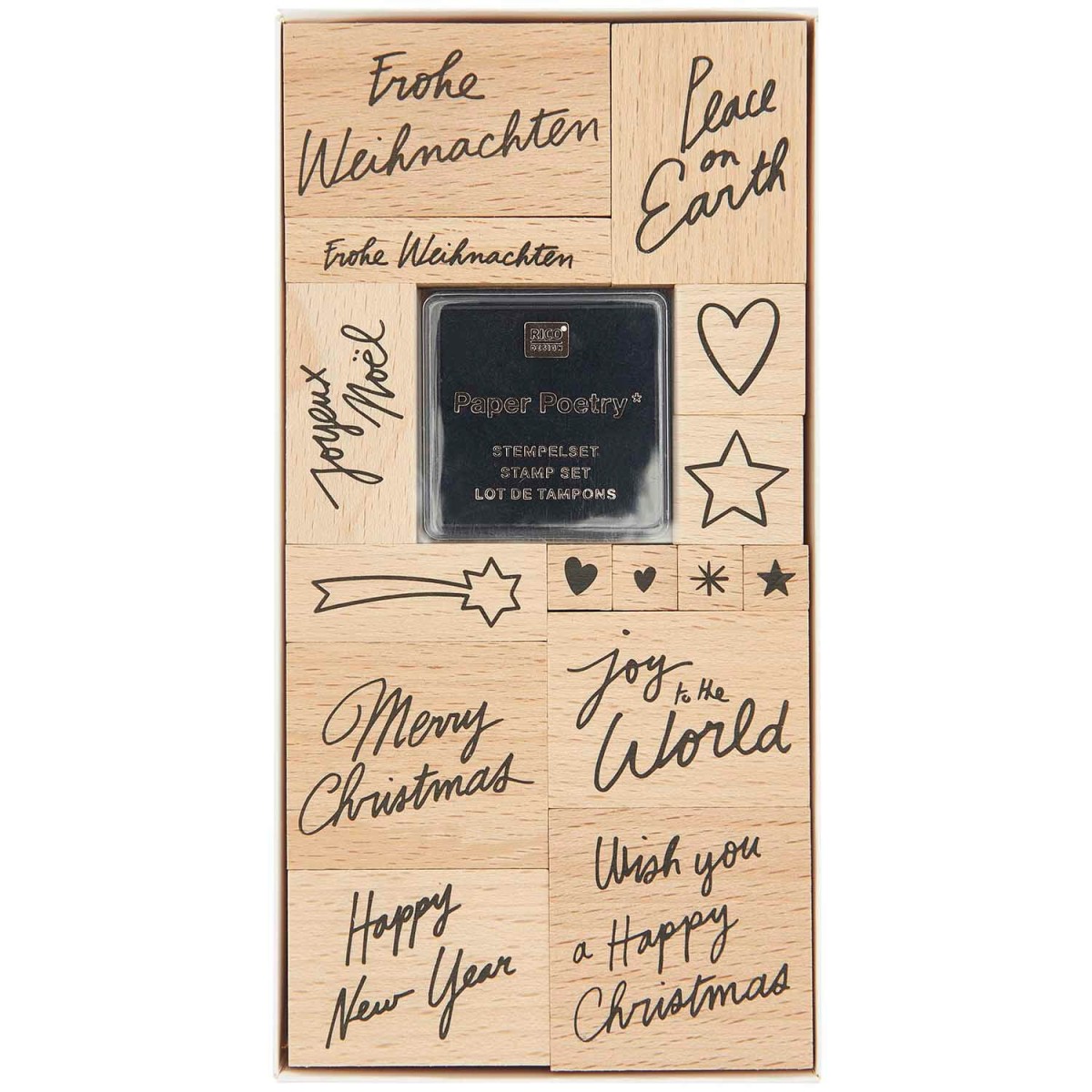 Verpacktes Stempelset Handlettering Christmas Rocks