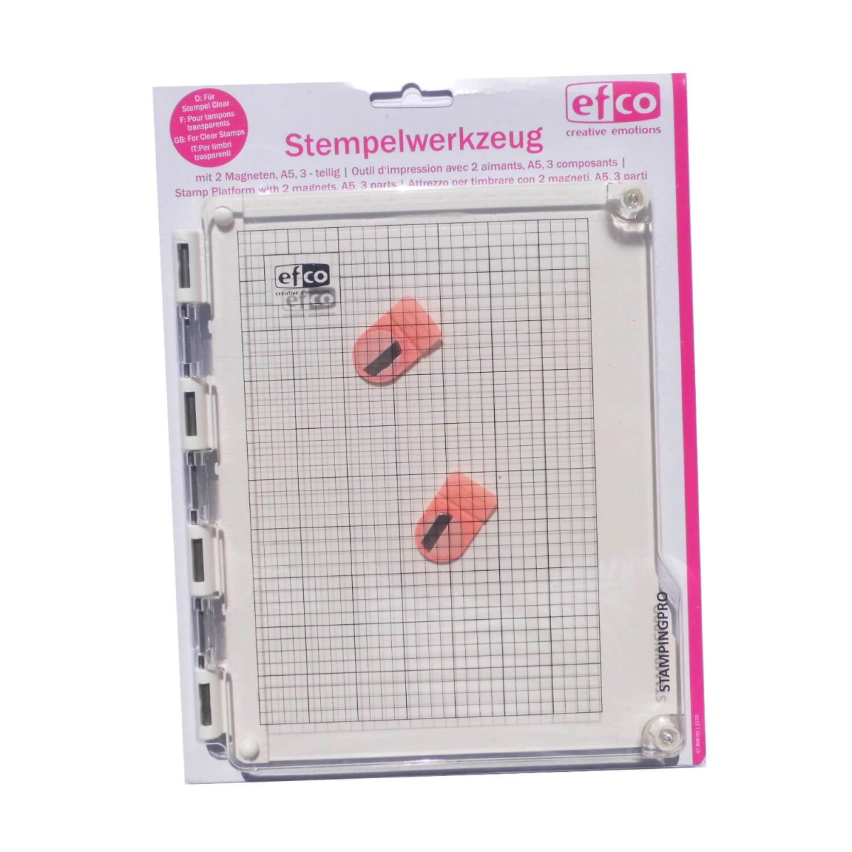 Stempelhilfe mit Magnet