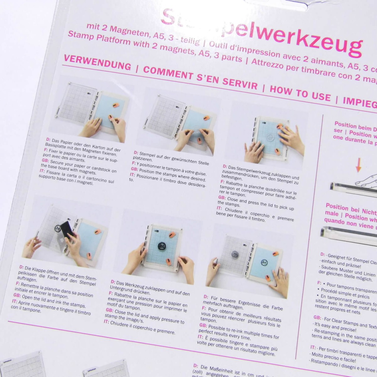 Werkzeug zum Stempeln