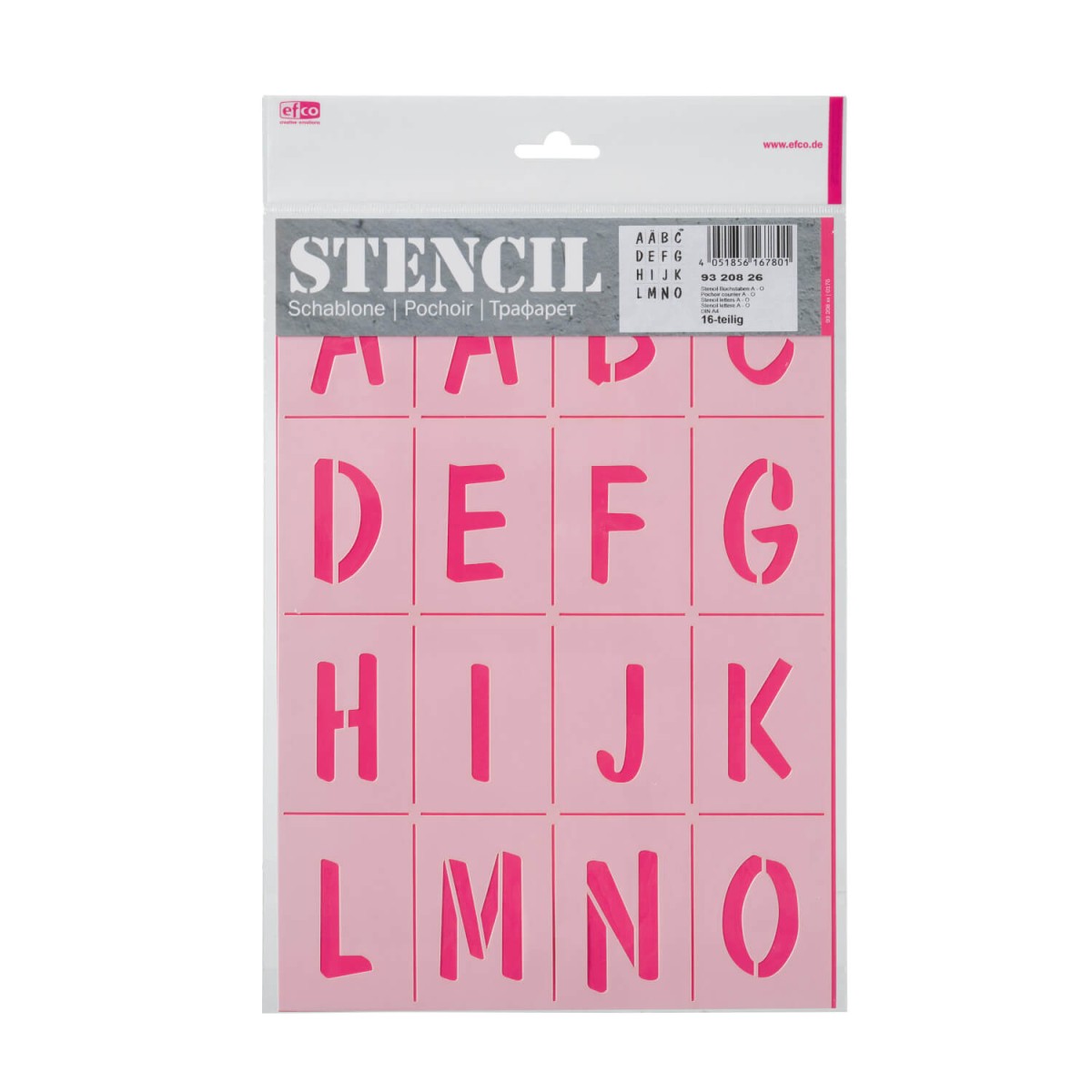 Stencil Buchstaben von efco