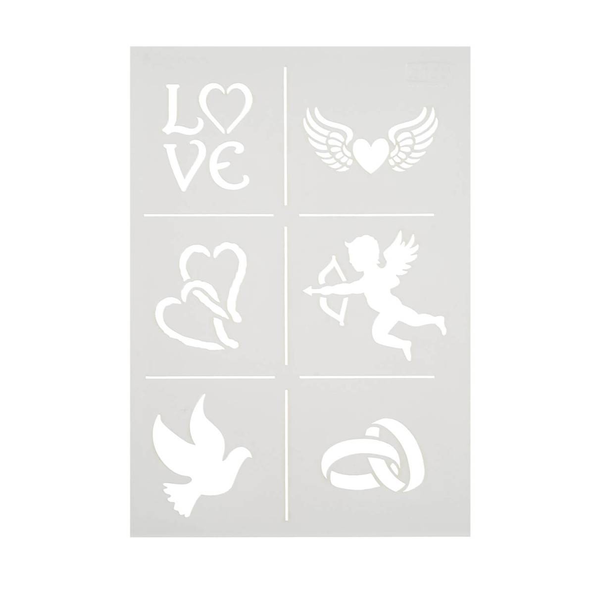Stencil Love von efco A4
