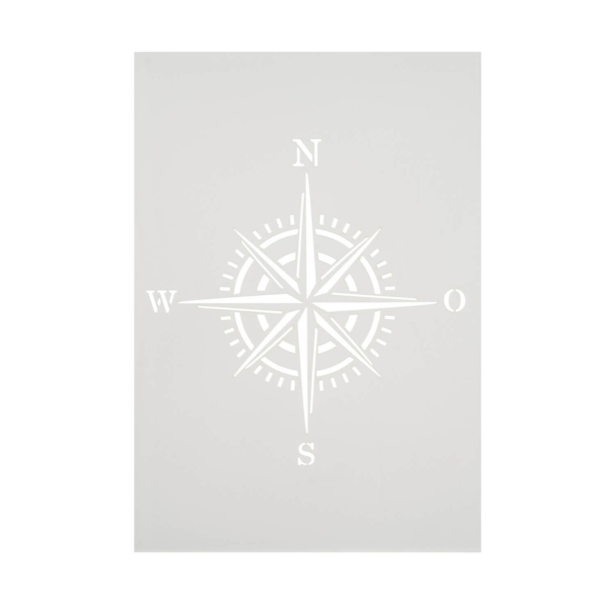 Schablone Windrose A4