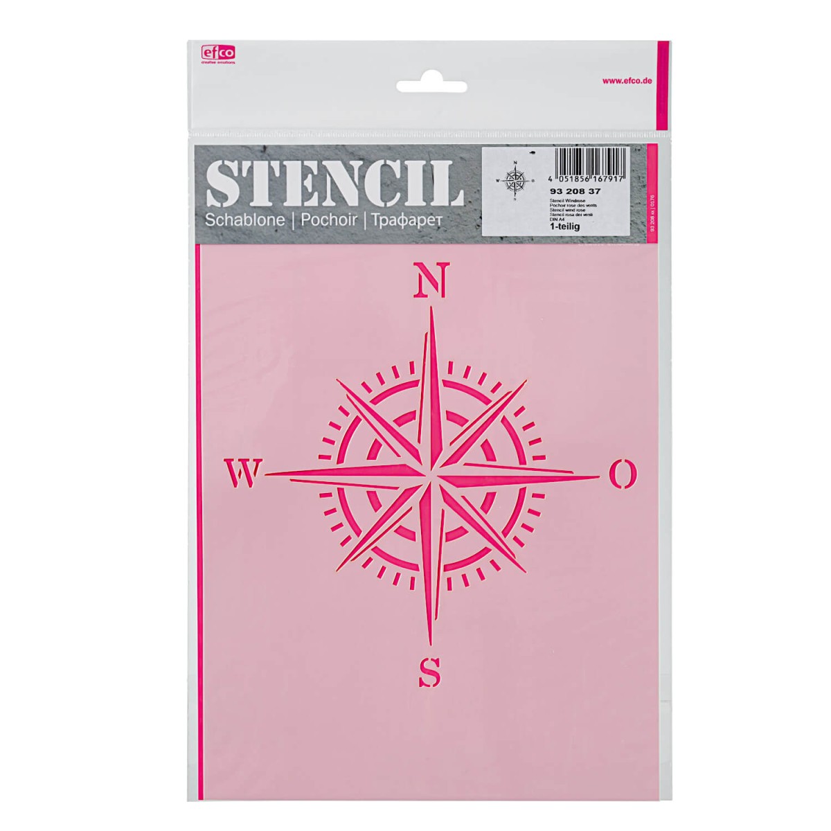 Stencil Windrose A4 von efco creative