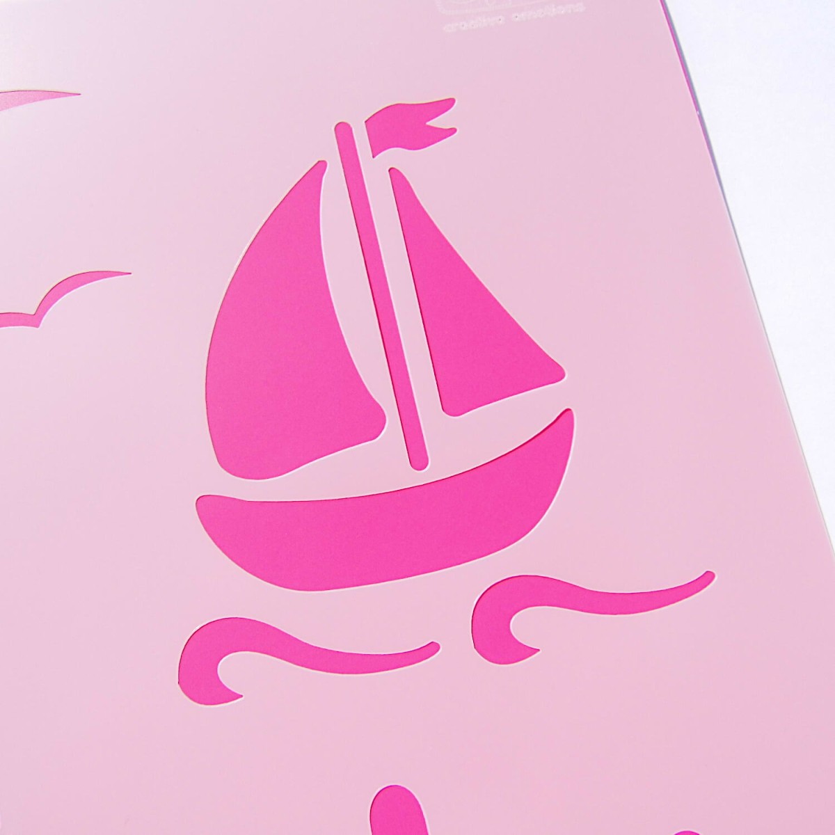 Schablone Segelboot