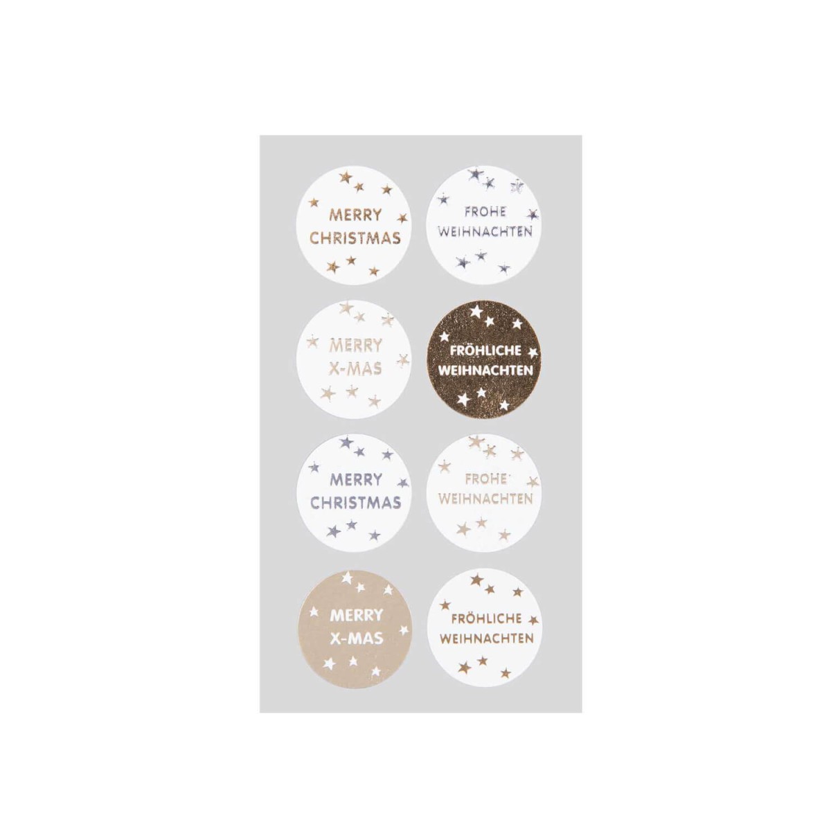 Sticker rund Frohe Weihnachten von Rico Design