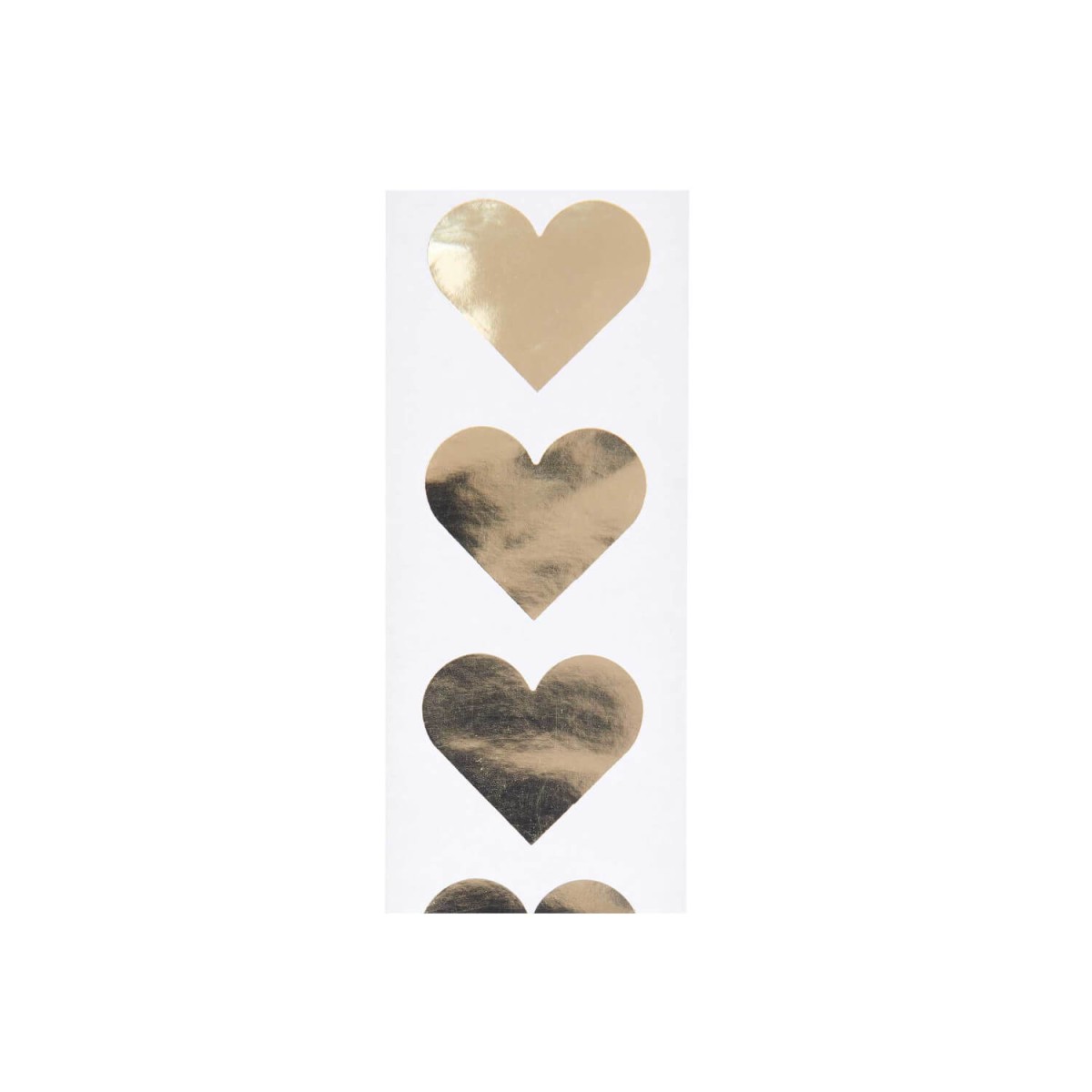 Sticker Herzen goldfarben 5 cm