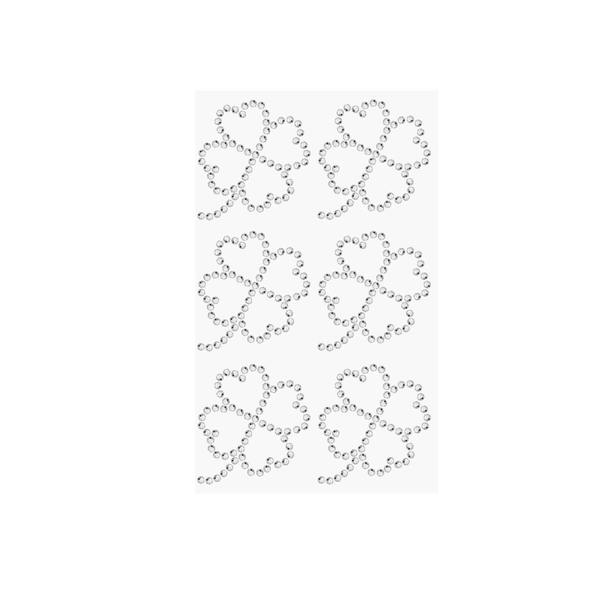 Paper Poetry Sticker Kleeblatt crystal von Rico Design