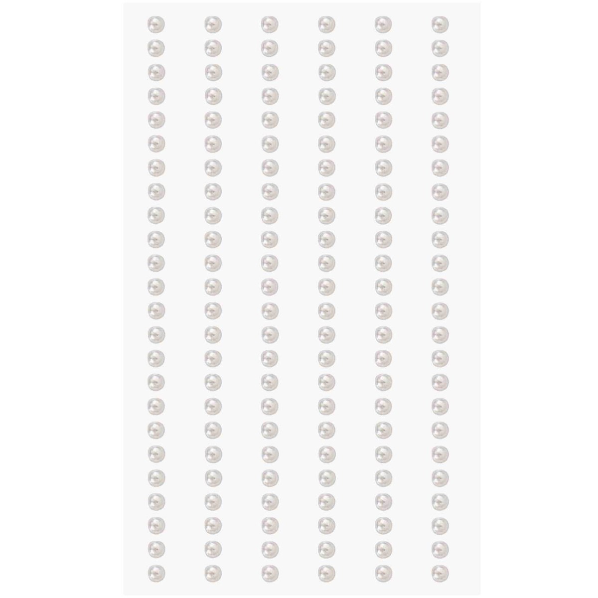 Halbperlen creme 3mm von Rico Design