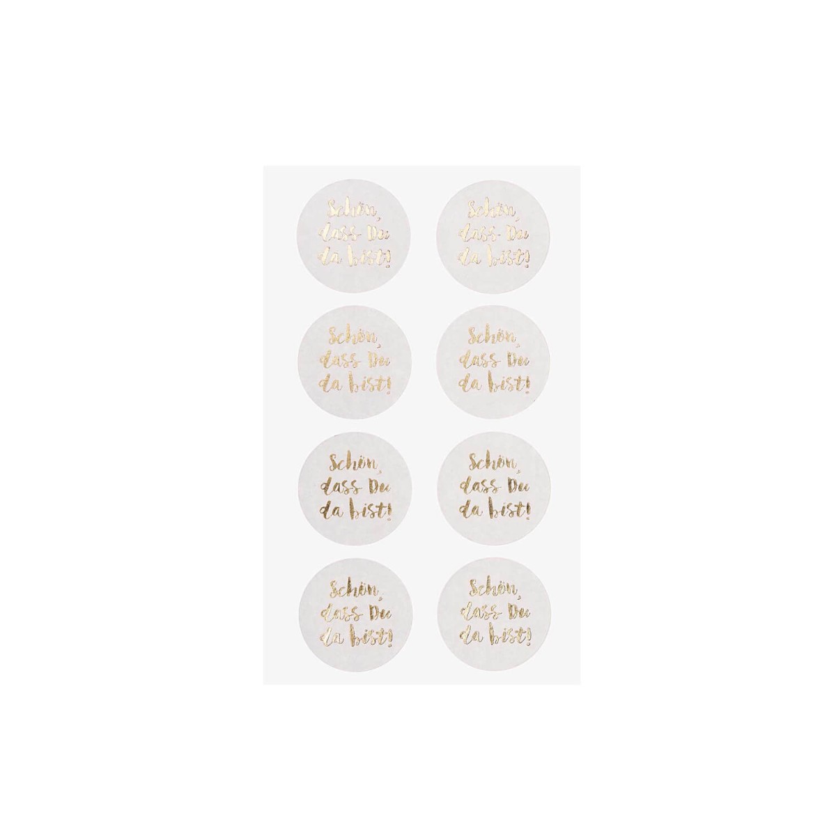 Stickerbogen für Serviettenringe
