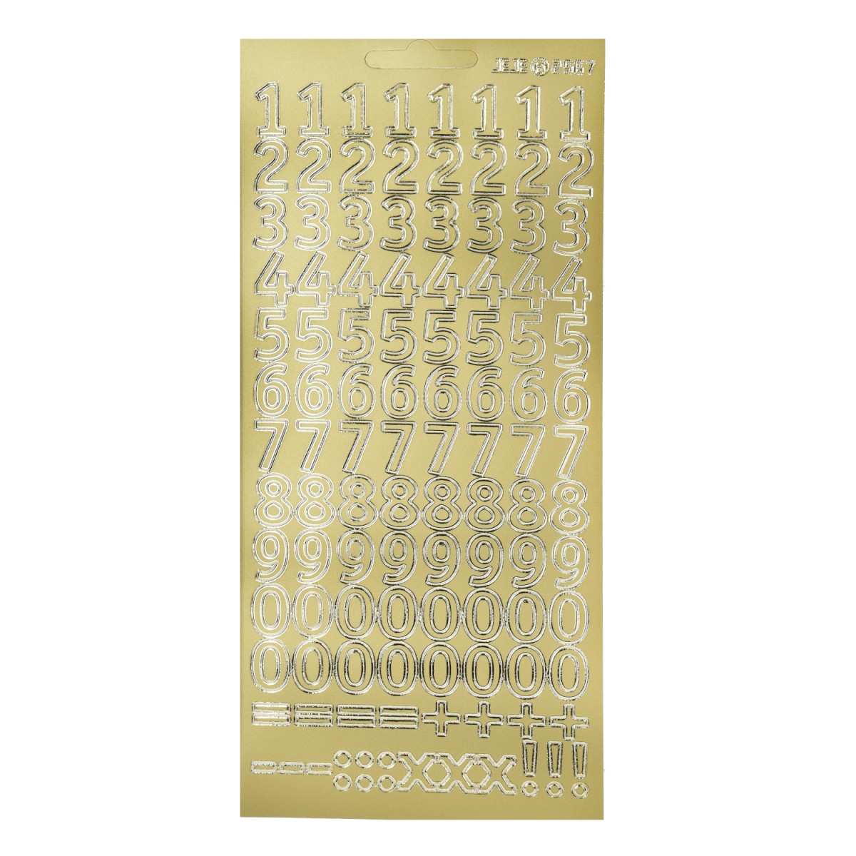 Zahlen Stickerbogen