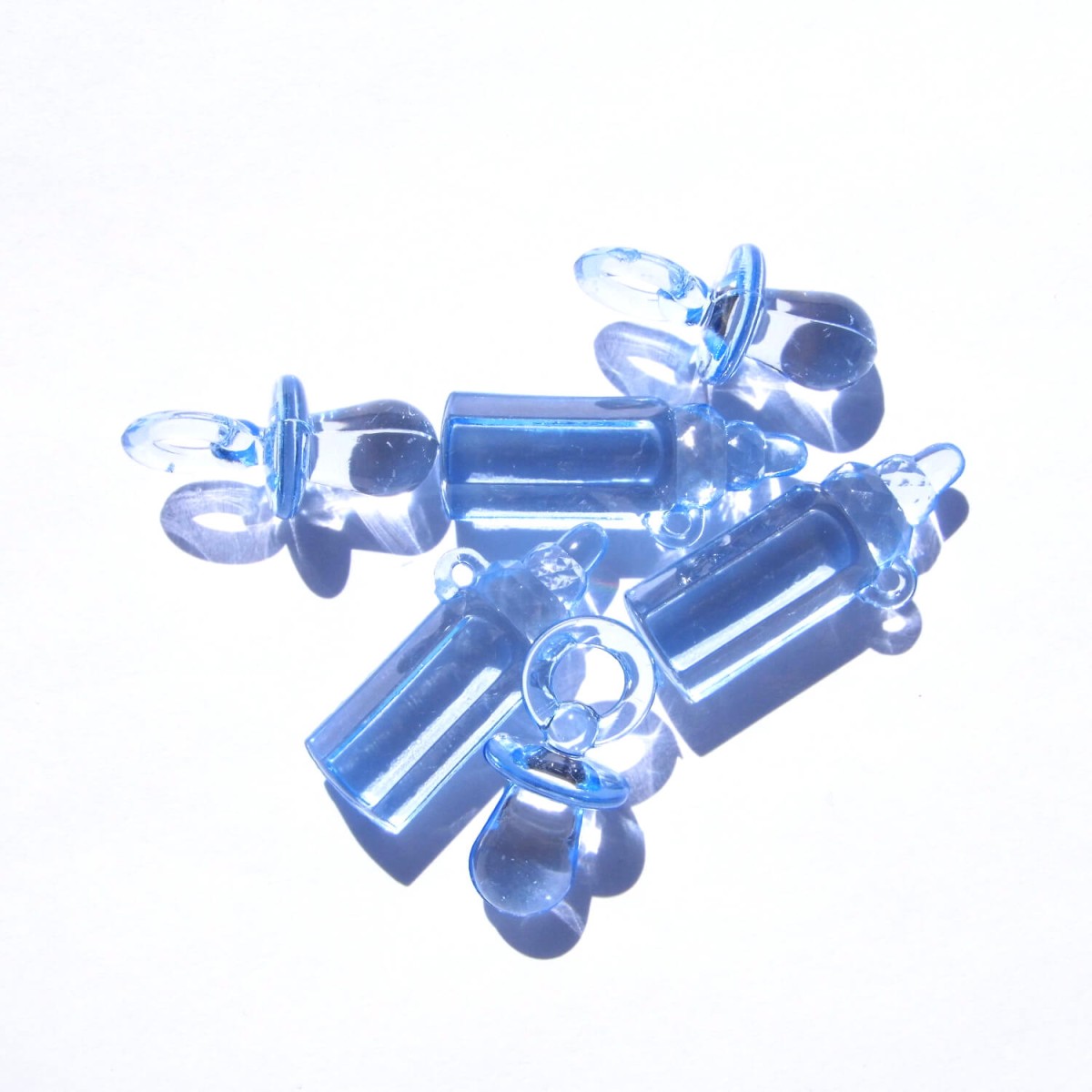 Streuer Schnuller Flasche hellblau
