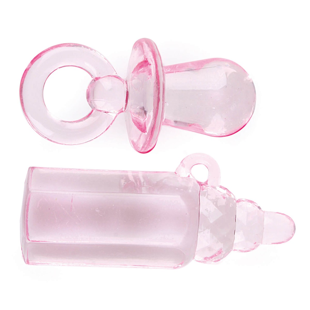 Streudeko Schnuller Flasche rosa von efco