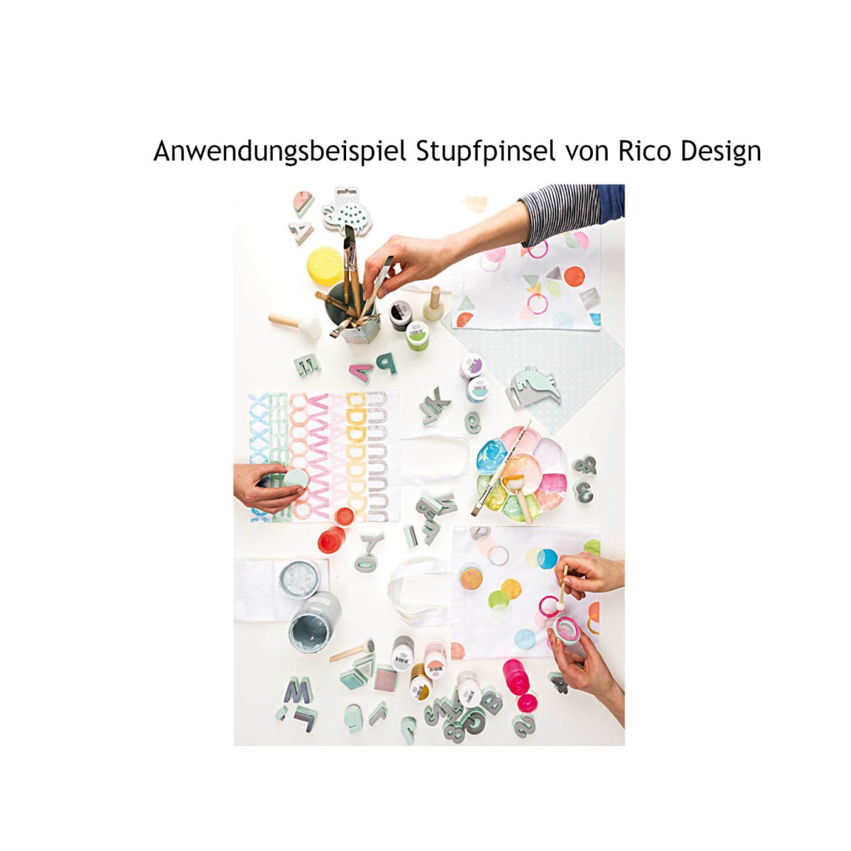 Anwendung Stupfpinsel von Rico Design